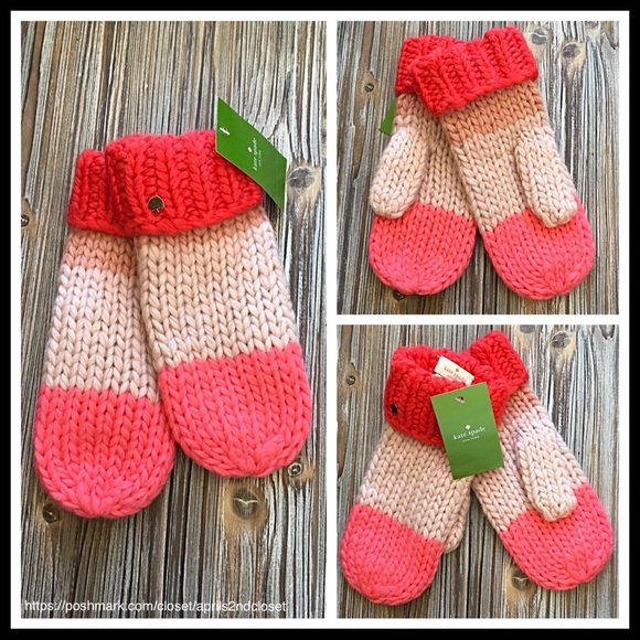 ❗️6-HOUR SALE❗️KATE SPADE SET LONG SCARF & MITTENS - Picture 6 of 8